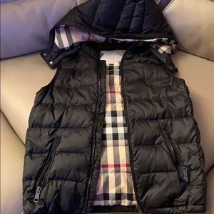 Boys Authentic Burberry puff vest